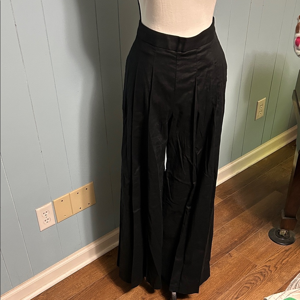 Black Wide-Leg Pants